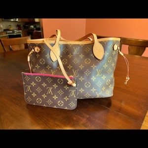 Louis Vuitton Neverfull PM Tote with Wallet